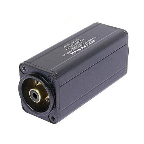 Neutrik NA2M-D0B-TX XLR/RCA Impedance Matcher 1:1 200/200 (Male, Black)
