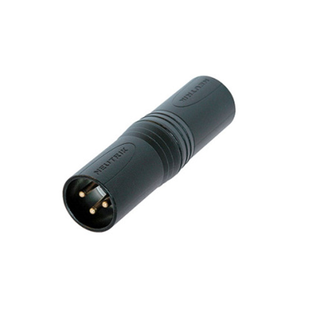 Neutrik NA3MM-B XLR male to male coupler black