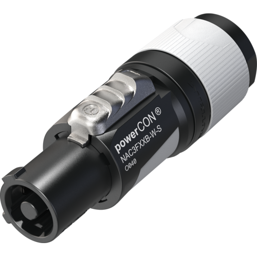 Neutrik NAC3FXXB-W-S powerCON cable connector power out grey, OD 6-12mm