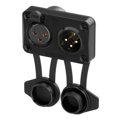Neutrik NC3FM-TOP XLR TOP Dual Female/Male Chassis Connector (Airtight)