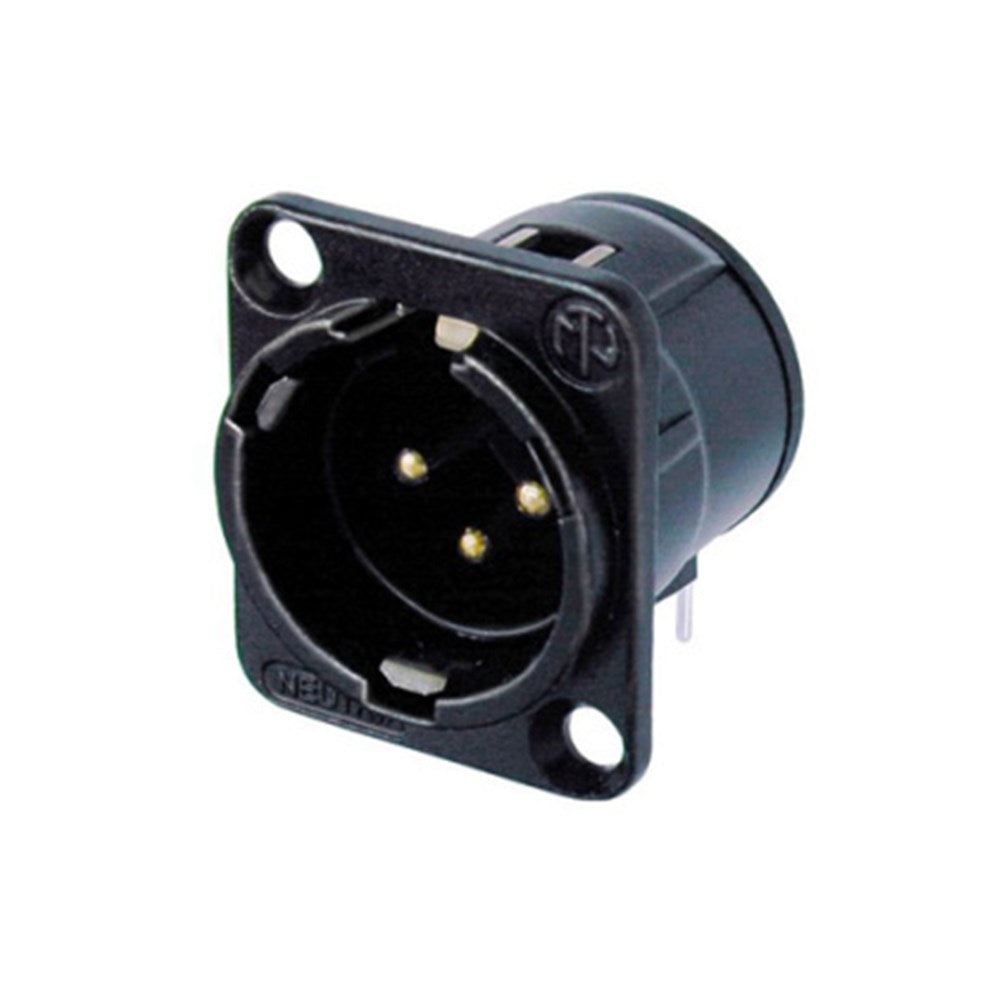 Neutrik NC3MD-H-B XLR male horizontal PCB connector