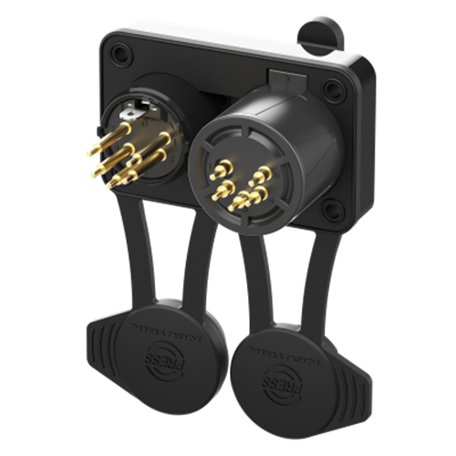 Neutrik NC5FM-TOP XLR TOP Dual 5-Pole Female/Male Chassis Connector (Airtight)