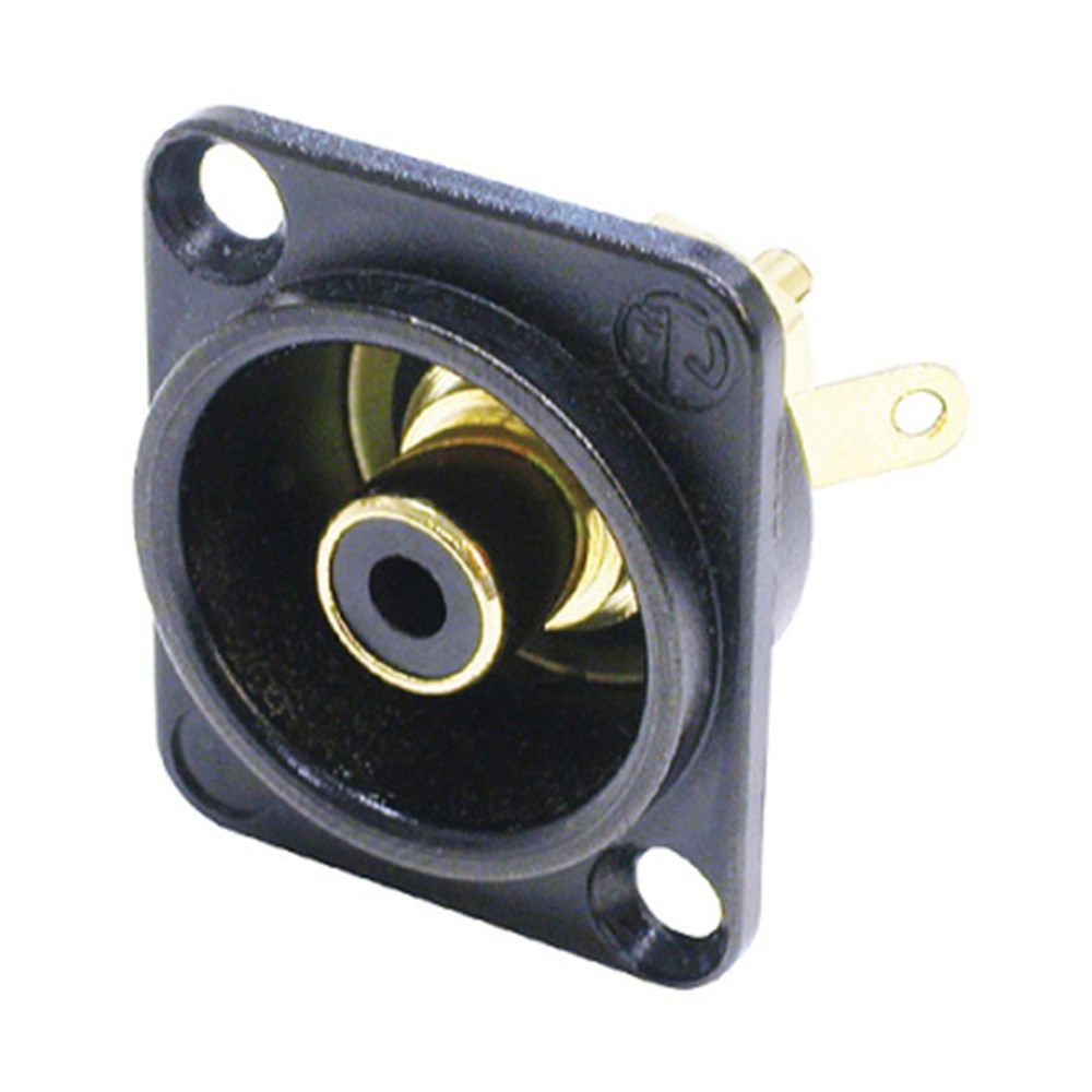 Neutrik NF2D-B-0 recessed RCA socket black