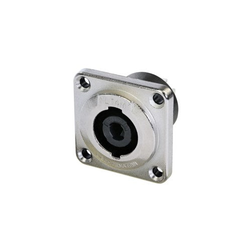Neutrik NLT4MPXX speakON STX 4-Pole Male Chassis Connector (Nickel)