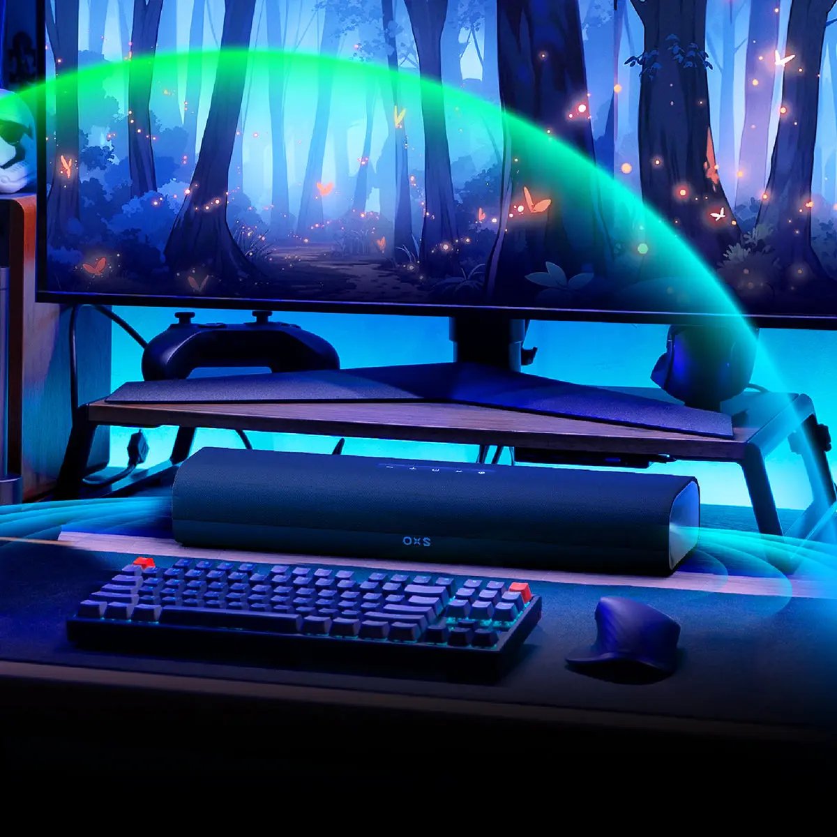 OXS Thunder Lite 2.0ch Compact Gaming Soundbar OXS