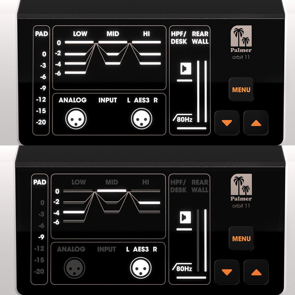 Palmer ORBIT 11  Active Coaxial 3-way Studio Monitor (Each) - White