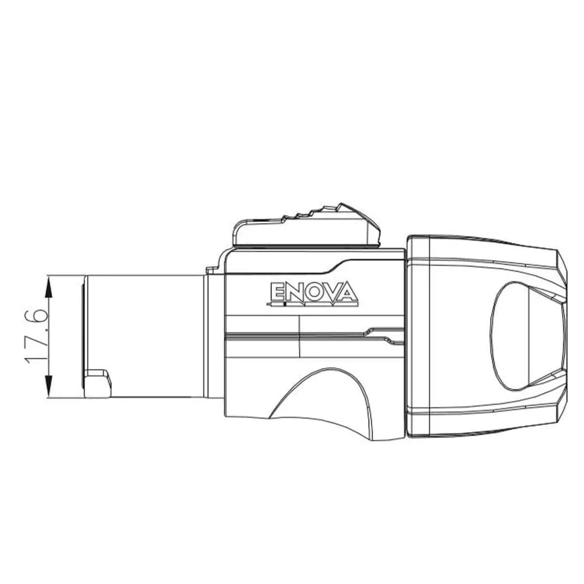 Enova PO23FP-IN Power cable connector blue input 230 V 20 A. Enova