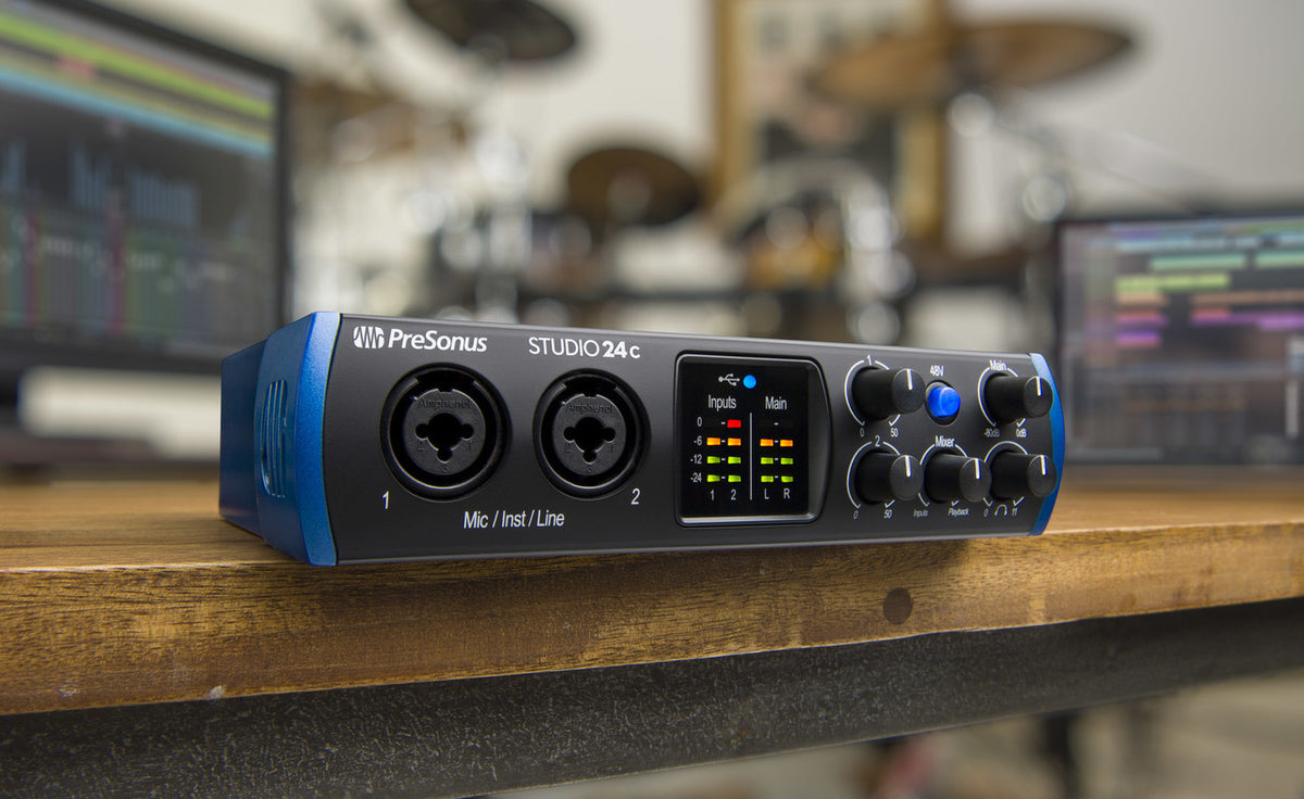 PreSonus Studio 24c 2 In/2 Out USB-C Audio Interface