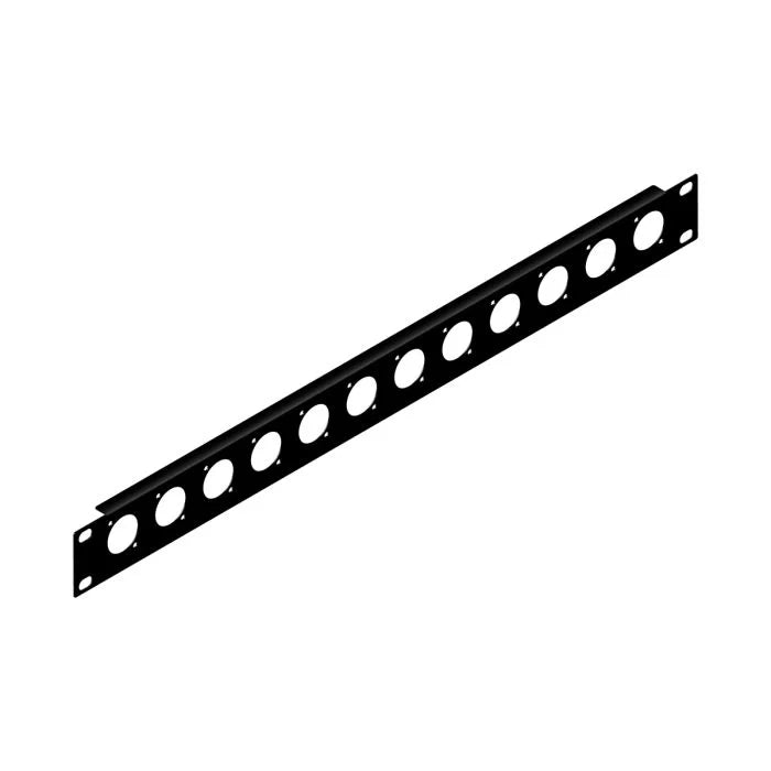 Penn Elcom R1269/1UK/12 1U Rack Panels Punched for 12 x D-Series Connectors