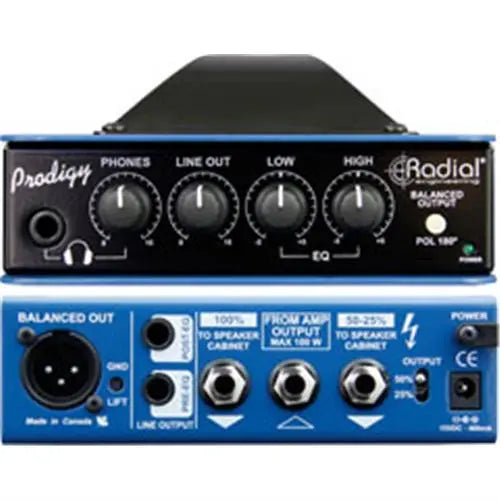 Radial HEADLOAD PRODIGY - Speaker load box, 8 ohms, JDX cab simulator DI with EQ