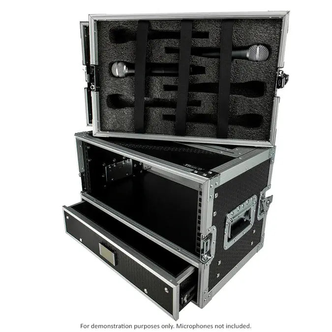 Titan AV Microphone Case with 4RU Rack & Drawer Titan AV
