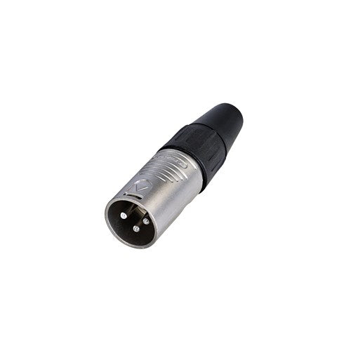 REAN 3 pin XLR male cable connector nickel