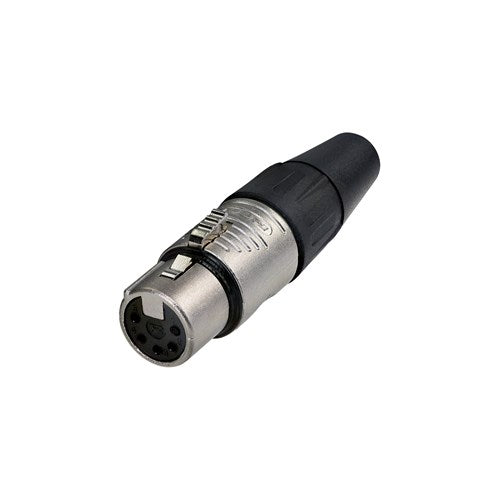 REAN 5 pin XLR female cable connector nickel