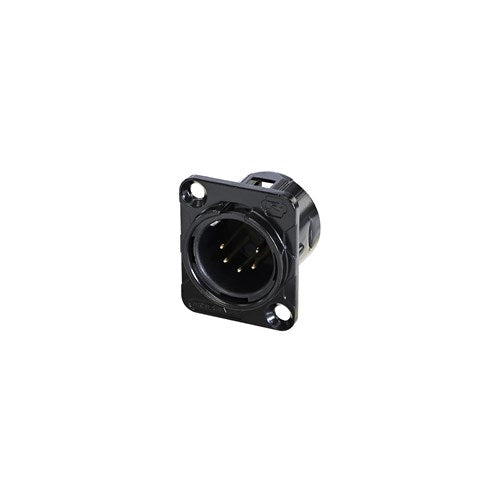 REAN RC5MDL-B 5 pin XLR male panel mount black