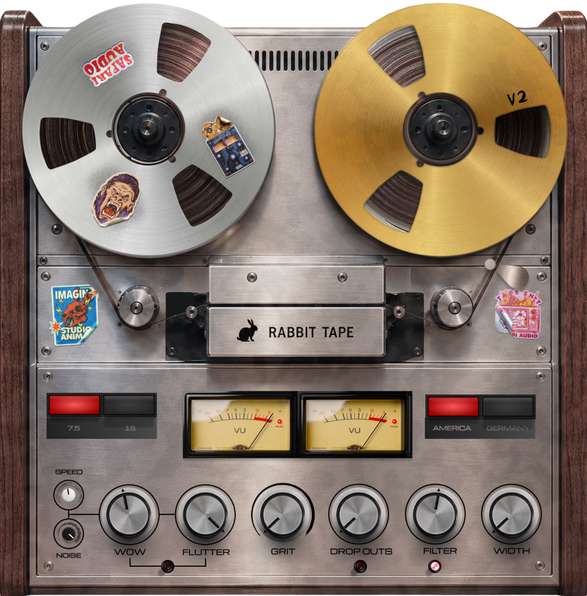 Safari Audio Rabbit Tape V2 tape saturation plug-in interface