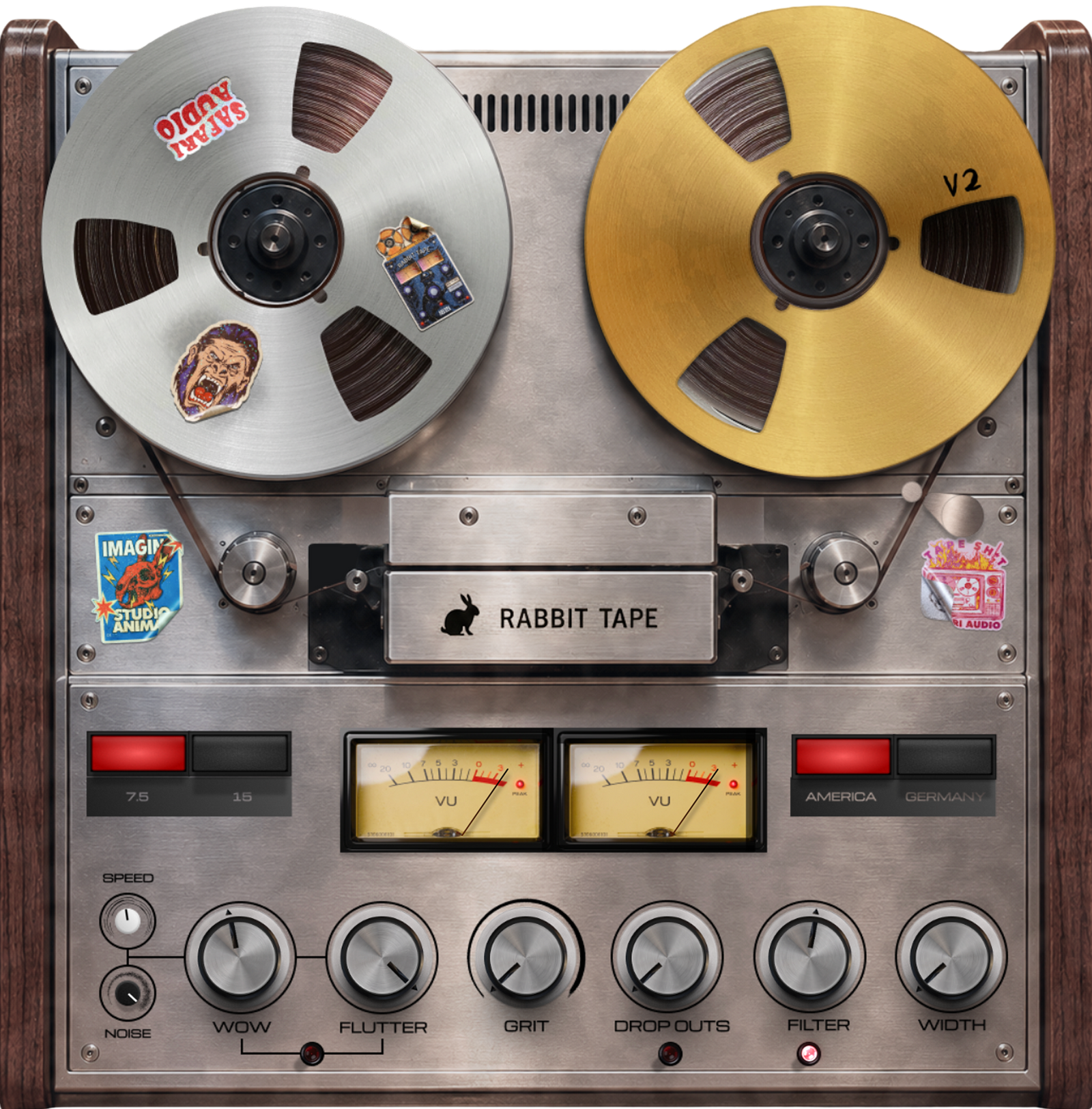 Safari Audio Rabbit Tape V2 tape saturation plug-in interface