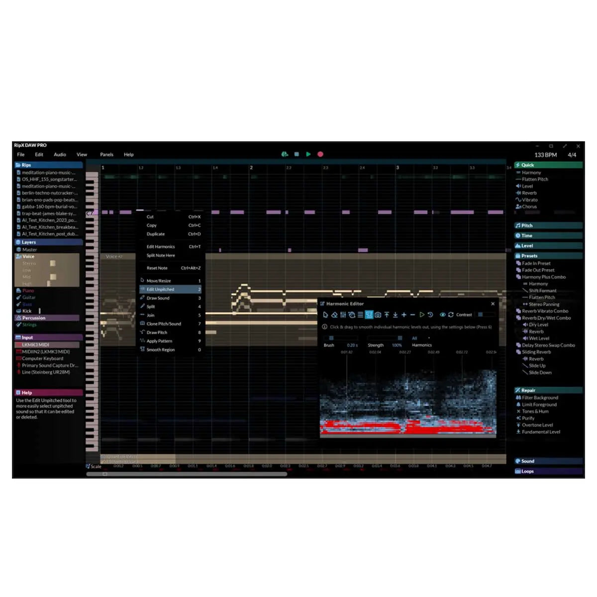 Hit 'n' Mix RipX DAW Pro Audio Workstation Software with AI Hit`n`Mix
