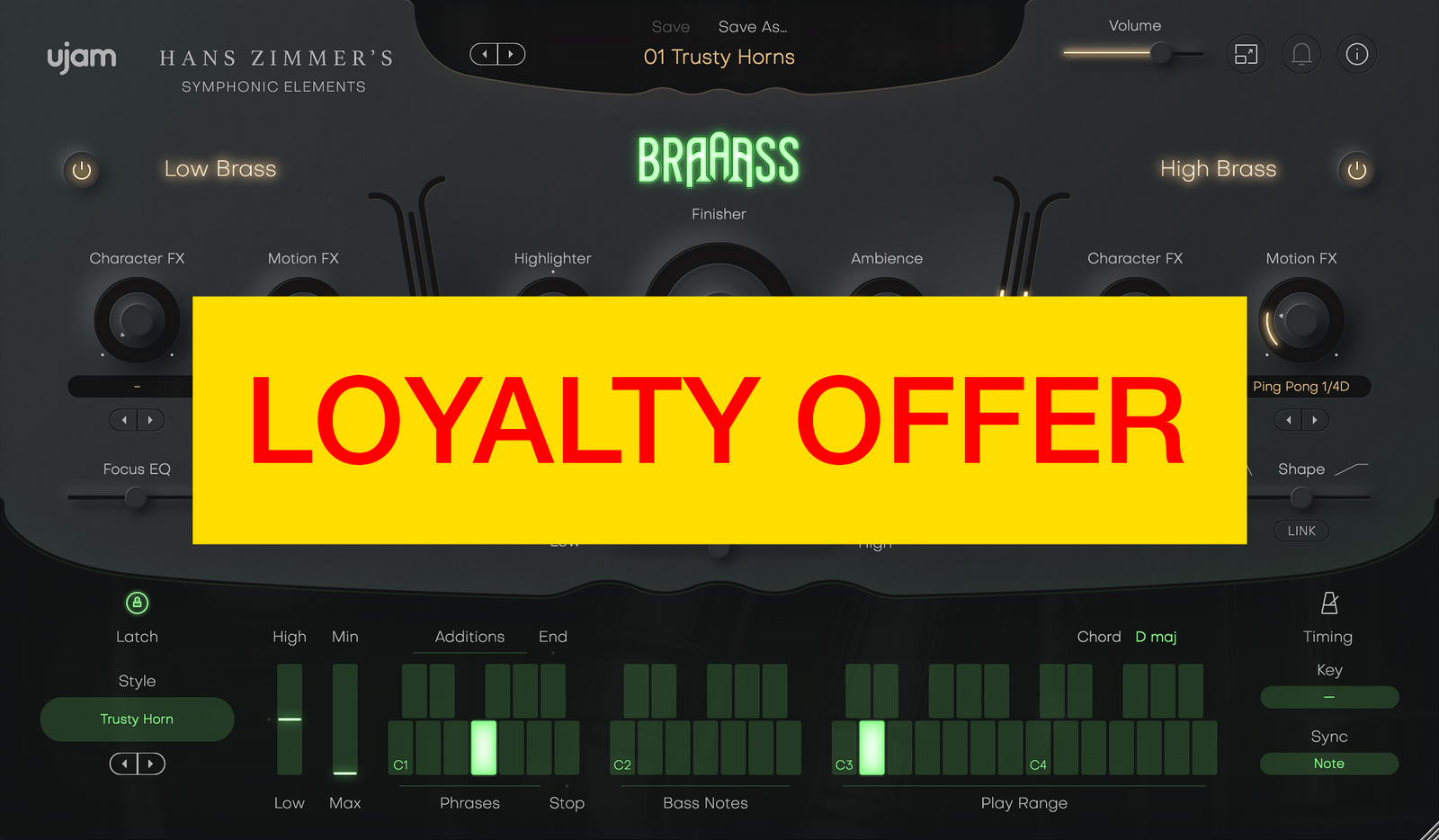 UJAM BRAAASS Loyalty Offer — UJAM
