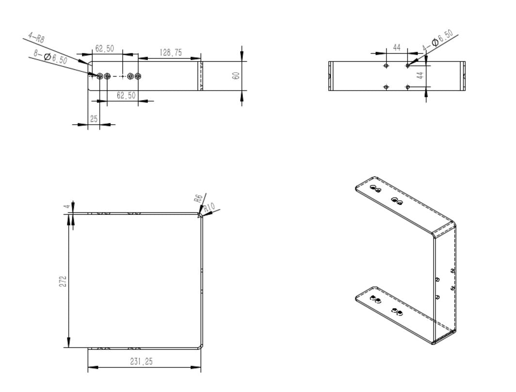 Precision SM-P8B | Speaker Mounting Bracket for PreSonus Eris Pro 8 Speakers