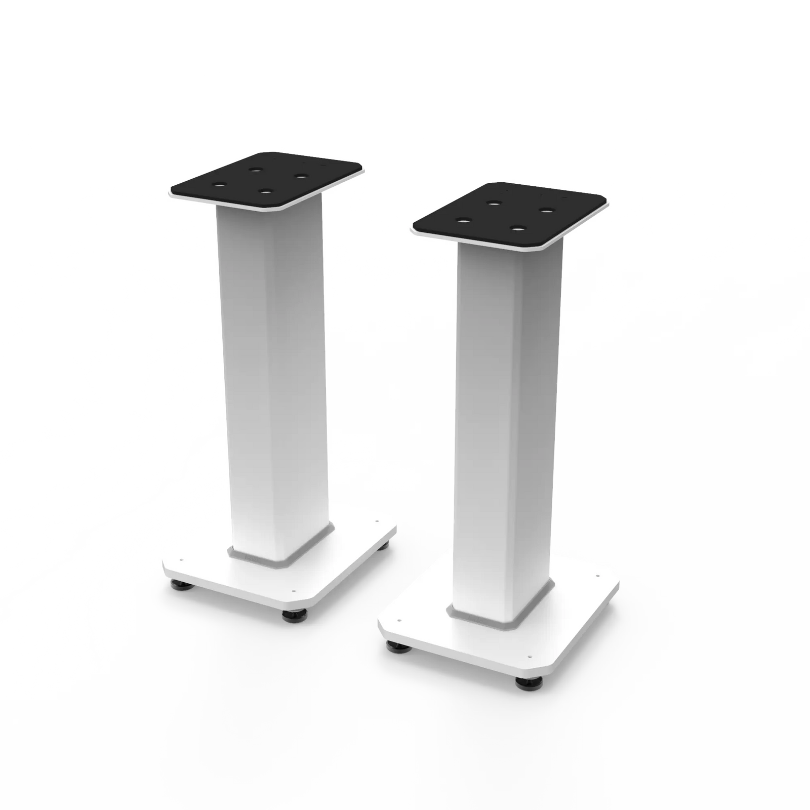 Kanto SX22W 22" Tall Fillable Speaker Stands with Isolation Feet - Pair, White Kanto