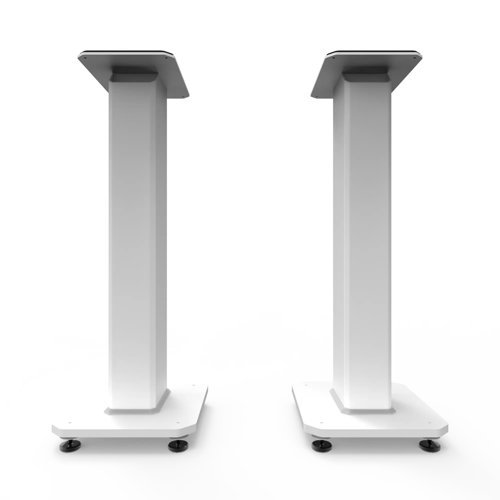 Kanto SX26W 26" Tall Fillable Speaker Stands with Isolation Feet - Pair, White Kanto