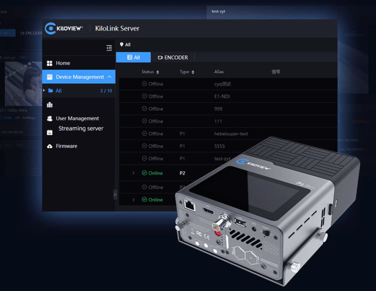 Kiloview P3 5G Wireless Bonding Encoder