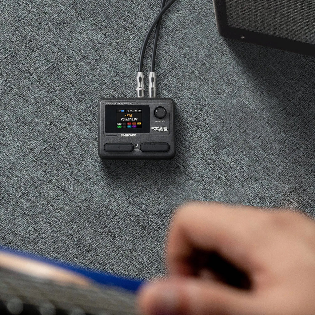 Sonicake Pocket Master Mini Guitar Amp Model & Multi FX Pedal with BlueTooth (Black)