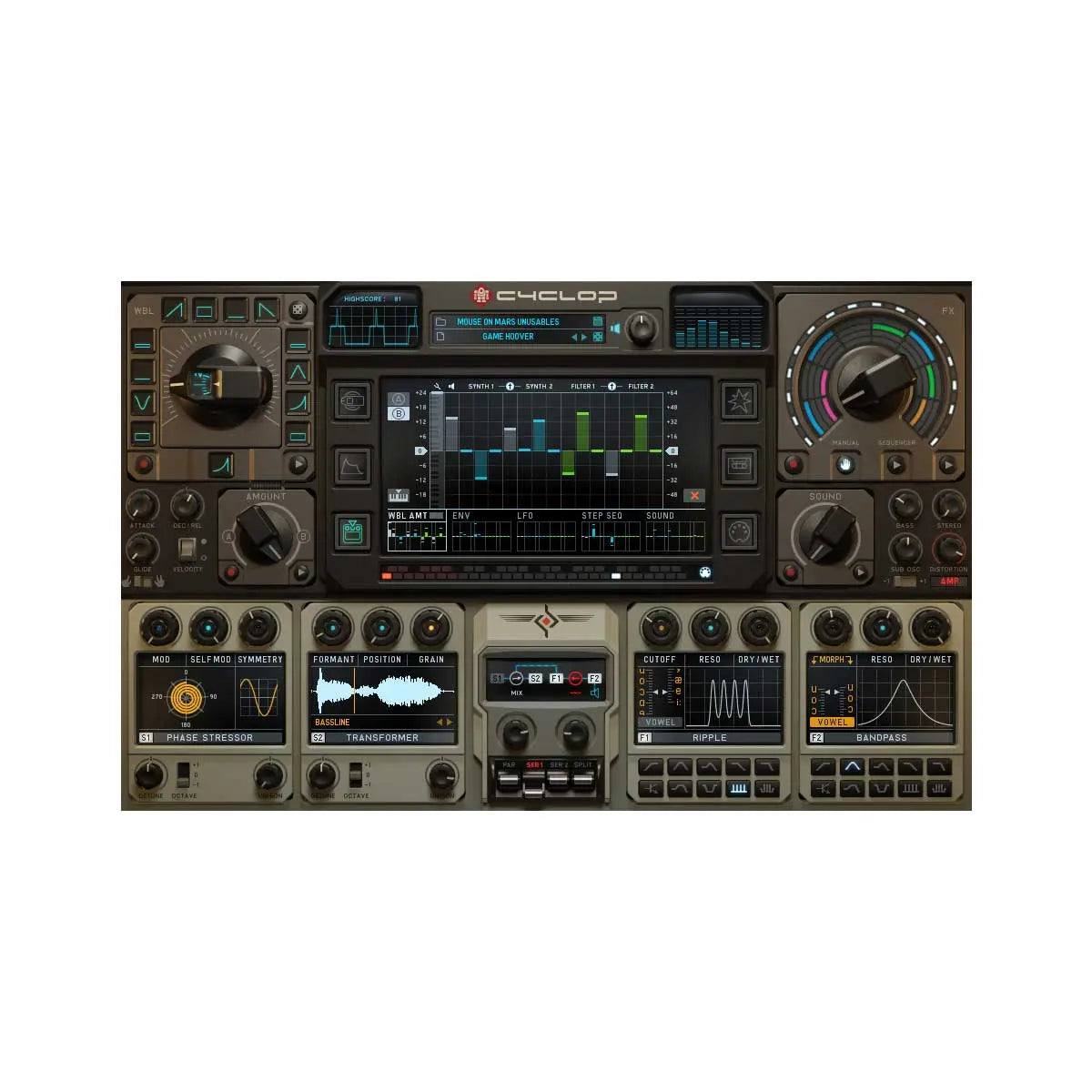 Sugar Bytes Cyclop Bass Synth Plug-In (Digital Download) SugarBytes