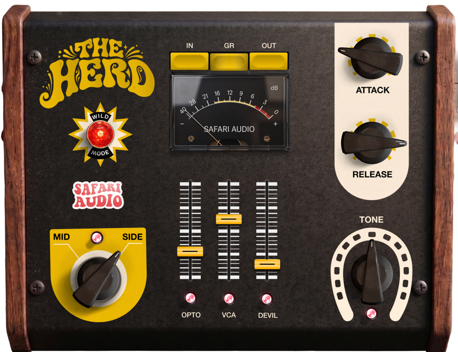 Safari Audio The Herd V2 parallel compressor plug-in interface