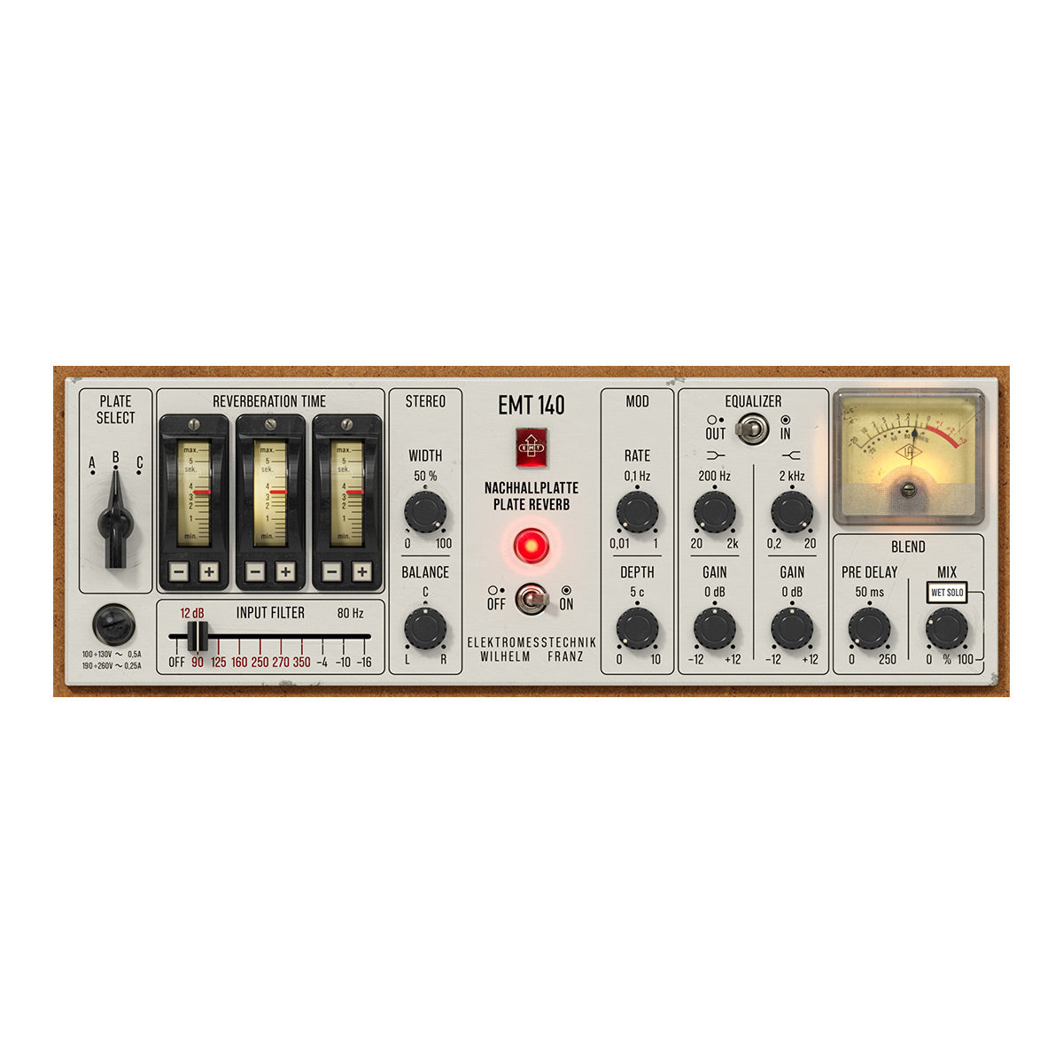 UAD EMT 140 Classic Plate Reverberator	(Digital Download)