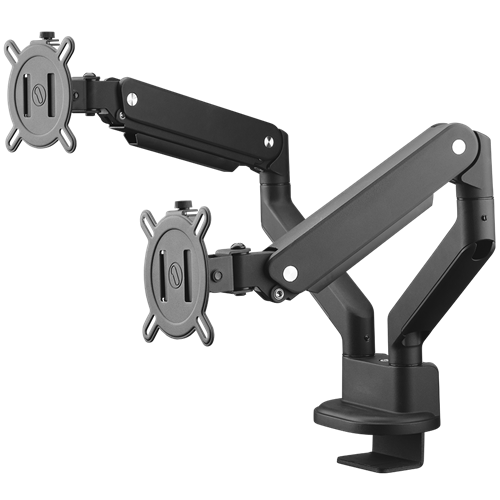 Universal Electronics Monitor Arm Solid Black Dual 13-35&quot; 8kg