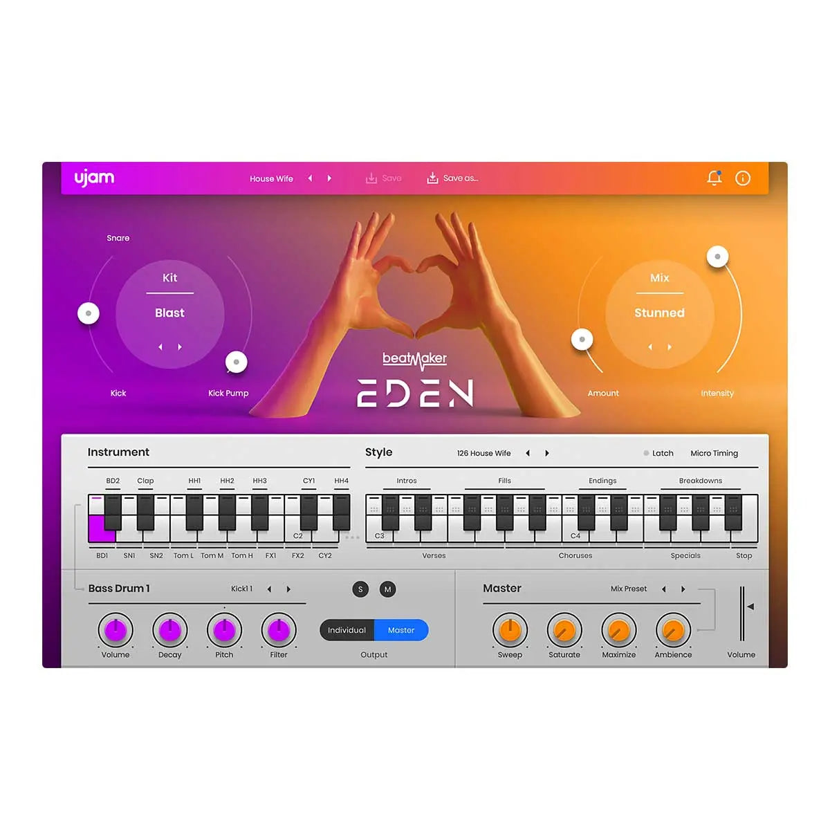 UJAM Beatmaker EDEN 2 (Serial Nr + Download) UJAM