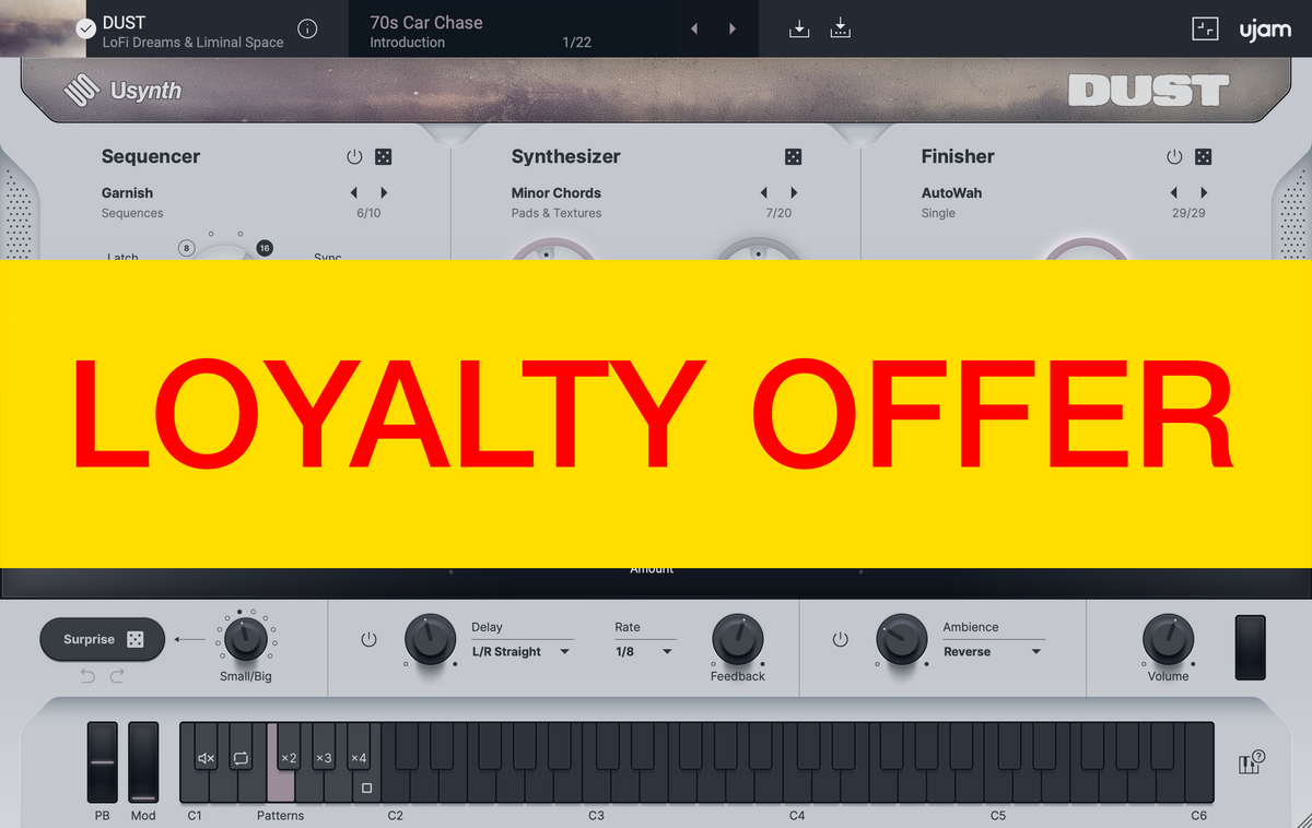 UJAM DUST Loyalty Offer — UJAM