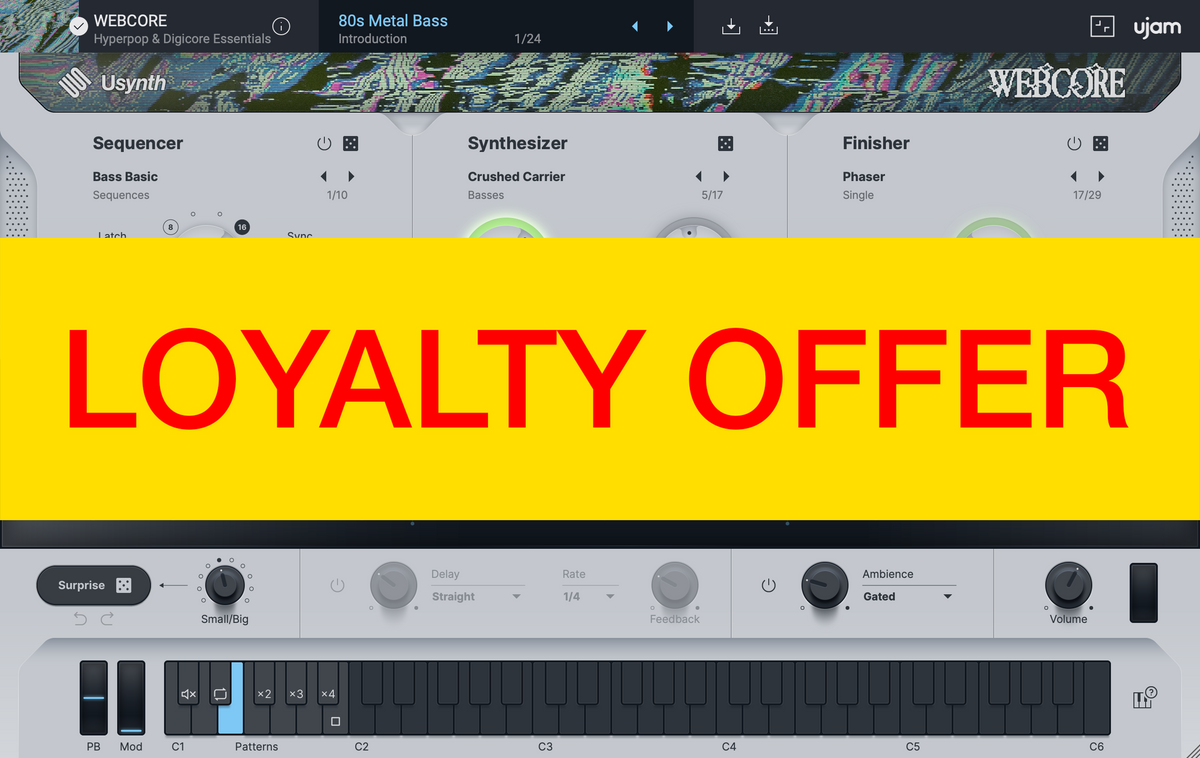 UJAM WEBCORE Loyalty Offer — UJAM