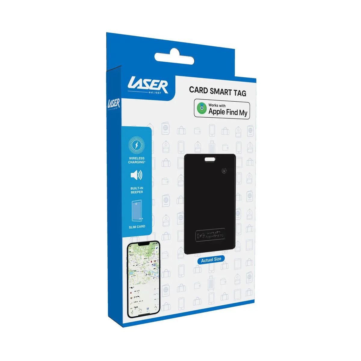 Laser Smart Card with Apple Find My & Wireless Charging Koala Audio