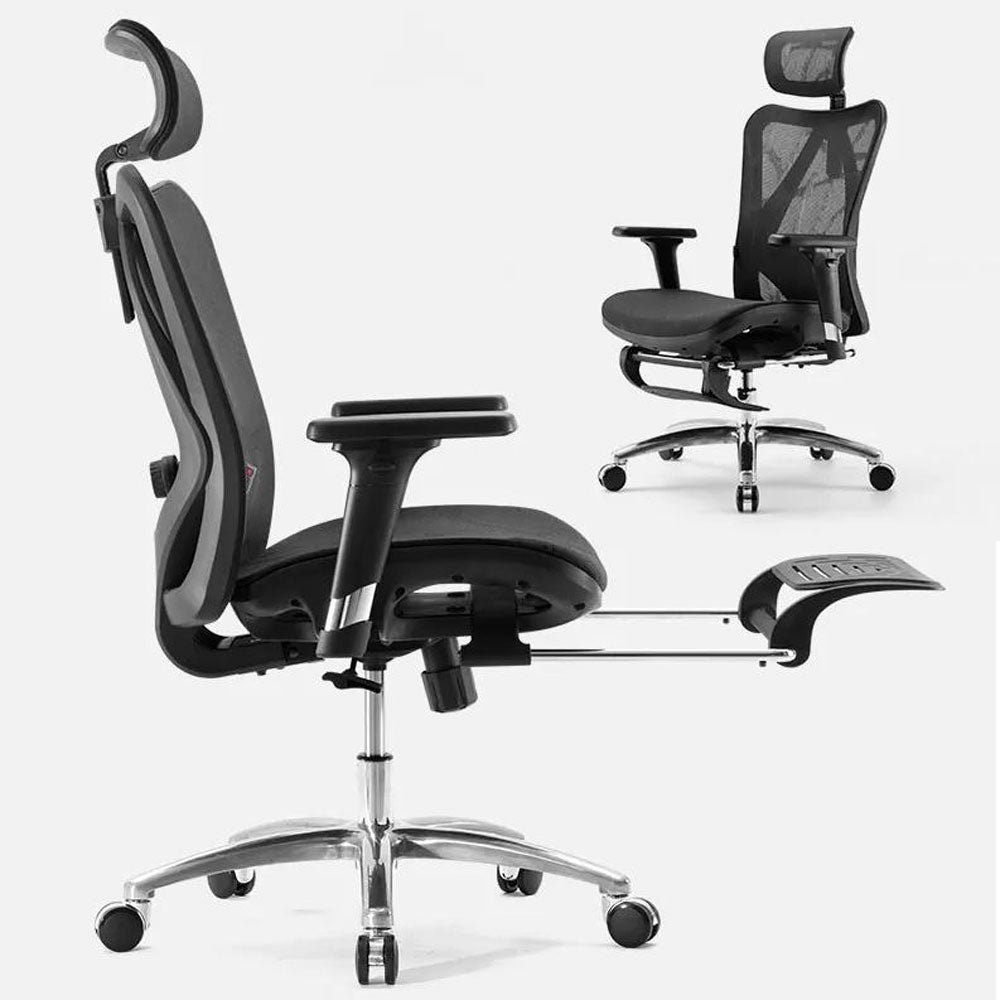 Sihoo M57 Ergonomic Office Chair, Computer Chair Desk Chair High Back Chair Breathable,3D Armrest and Lumbar Support Black without Foodrest