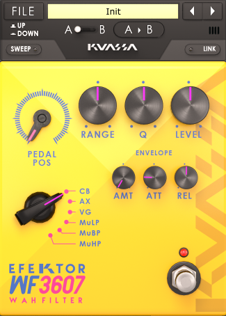 Kuassa Efektor WF3607 Wah Filter — KUASSA