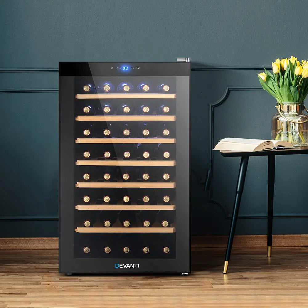 Devanti Wine Fridge Cooler 51 Bottles Devanti