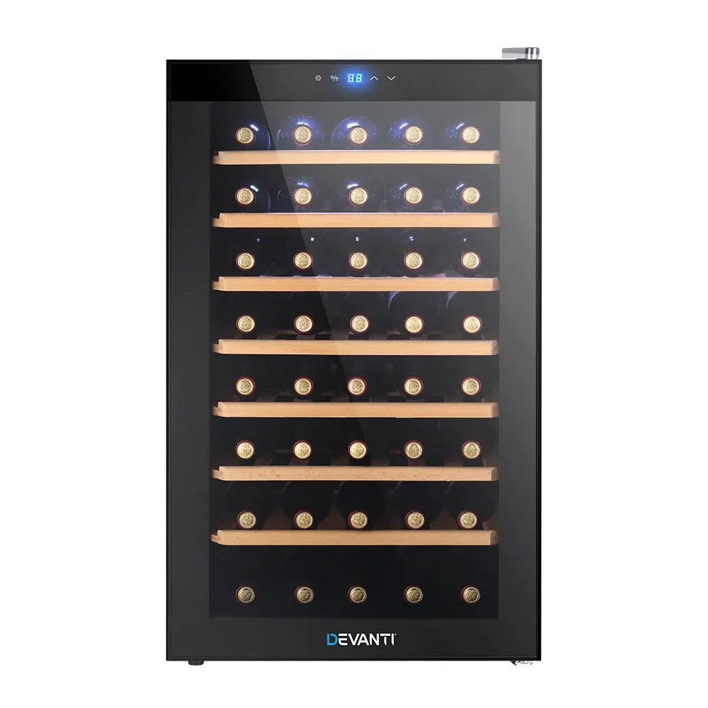 Devanti Wine Fridge Cooler 51 Bottles Devanti