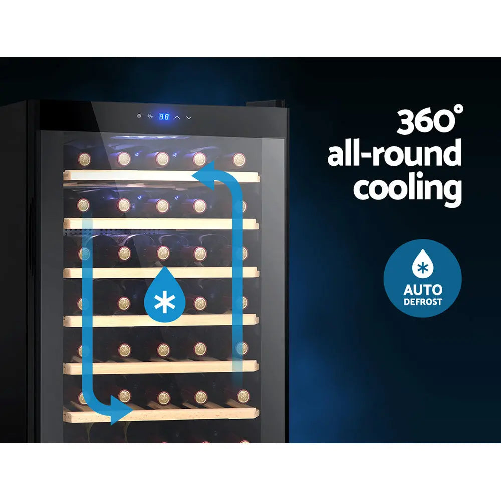Devanti Wine Fridge Cooler 51 Bottles Devanti