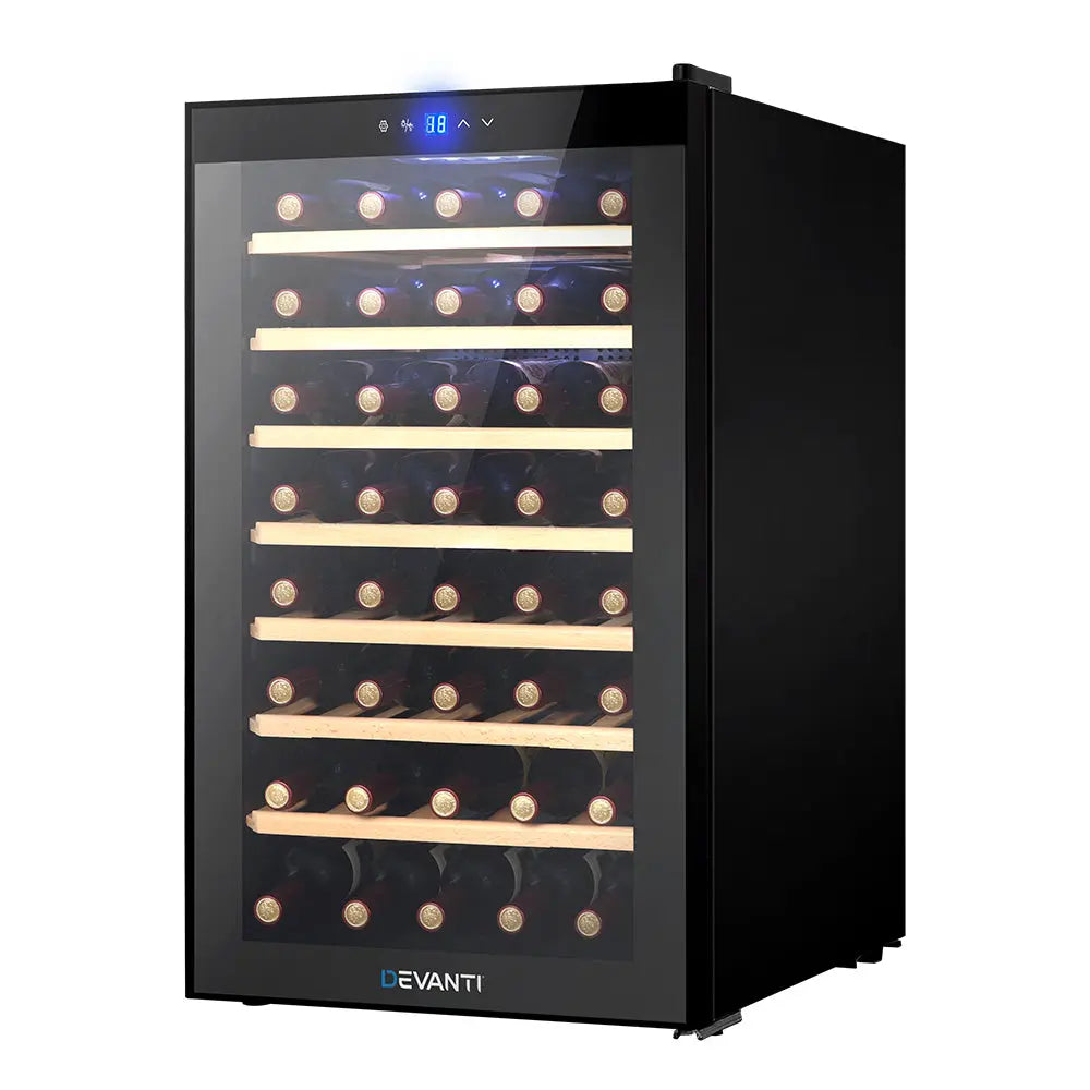 Devanti Wine Fridge Cooler 51 Bottles Devanti
