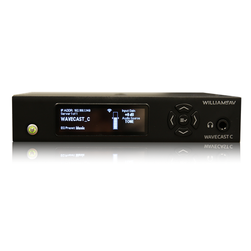 Williams AV WFT5C WaveCAST Wi-Fi 1CH Audio Streamer over Wi-Fi DSP Unicast or Multicast Audio