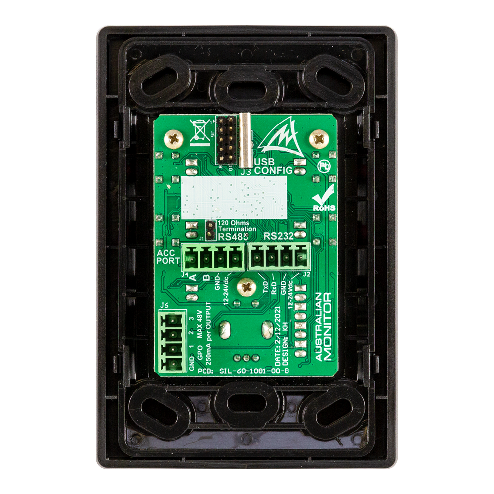WP4R-B 4 button wall panel - Australian Monitor