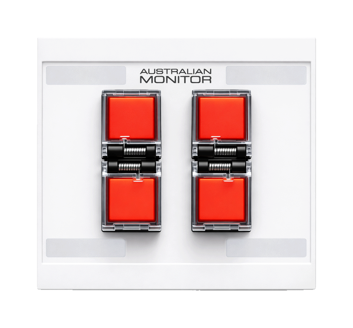 WP4S-EU-W Euro 4 button wall panel - Australian Monitor