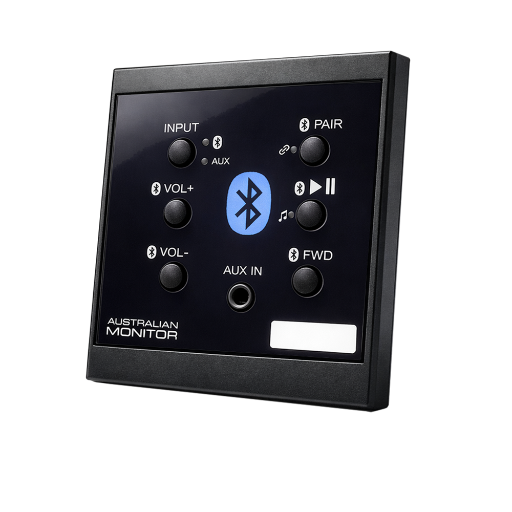 WPBT-EU-B Bluetooth wall panel angle - Australian Monitor