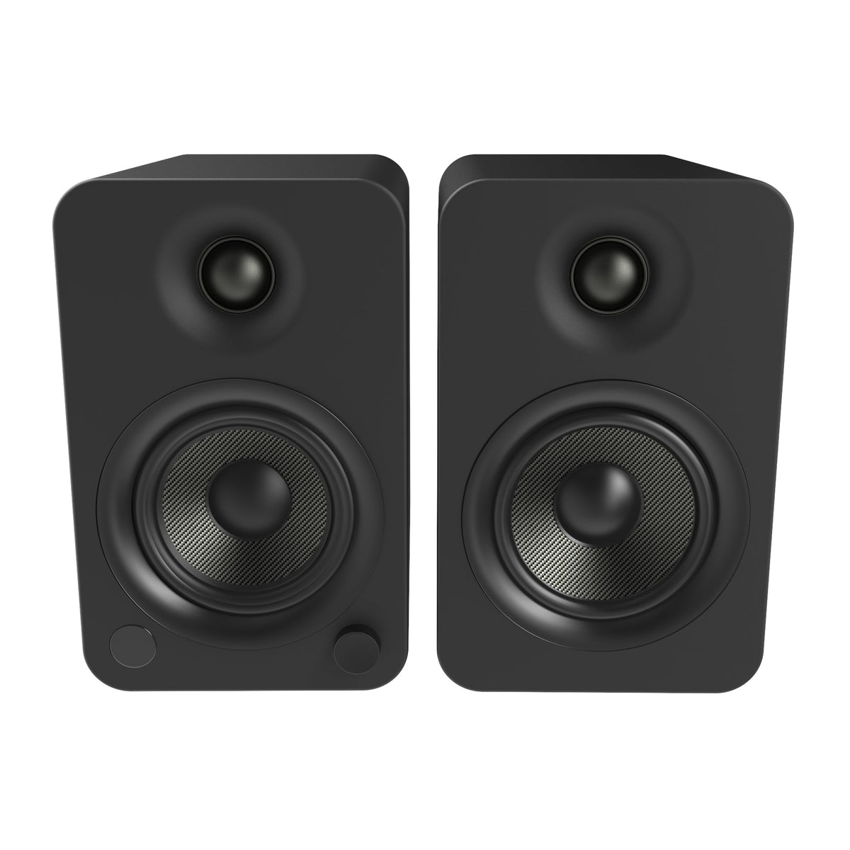 Kanto YU4 140W Powered Bookshelf Speakers with Bluetooth and Phono Preamp - Pair, Matte Black