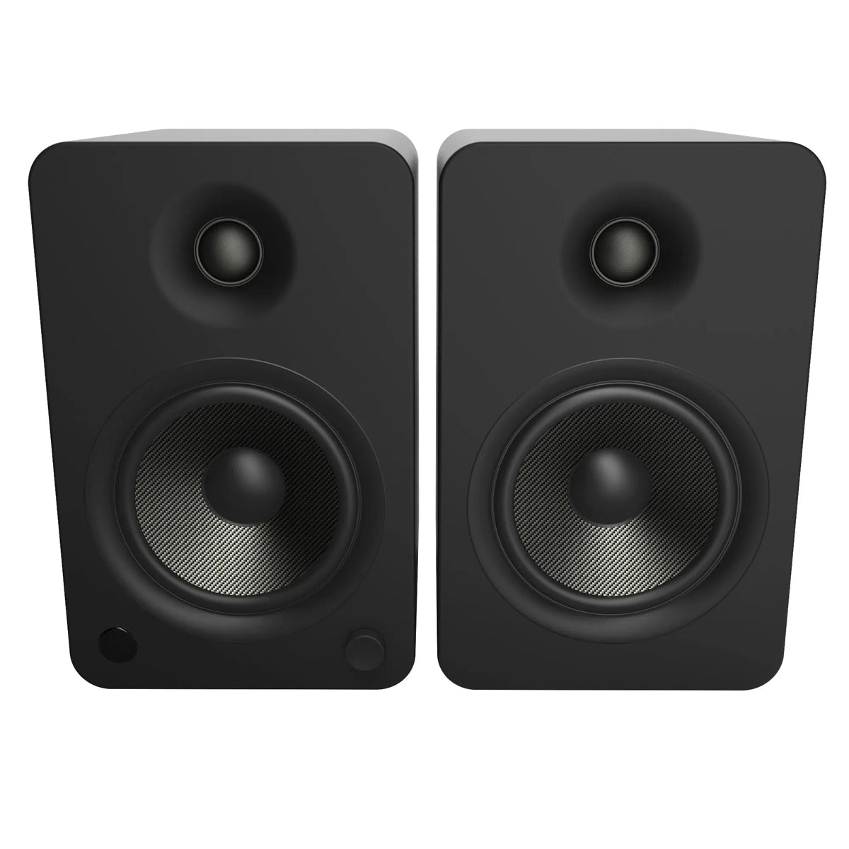 Kanto YU6 200W Powered Bookshelf Speakers with Bluetooth and Phono Preamp - Pair, Matte Black Kanto