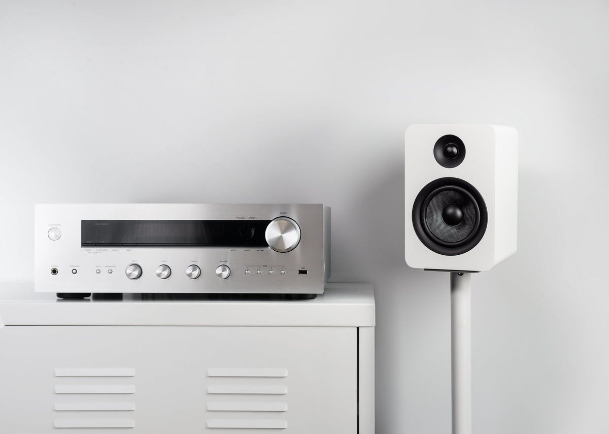 Kanto SP32PLW 32&quot; Tall Bookshelf Speaker Floor Stands - Pair, White