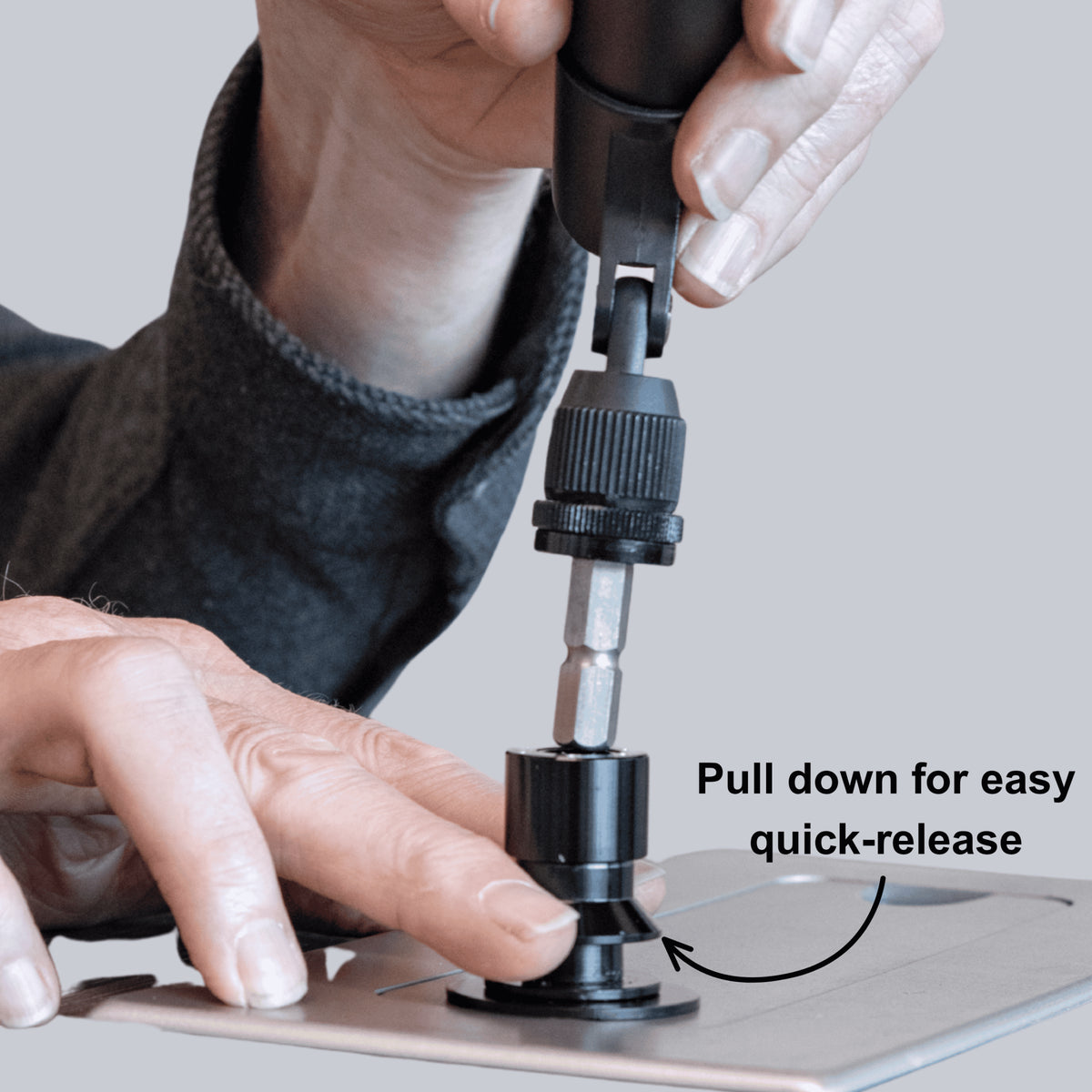 Triad-Orbit IO-ZBR2 IO Retrofit quick change couplers for desktops/work surfaces