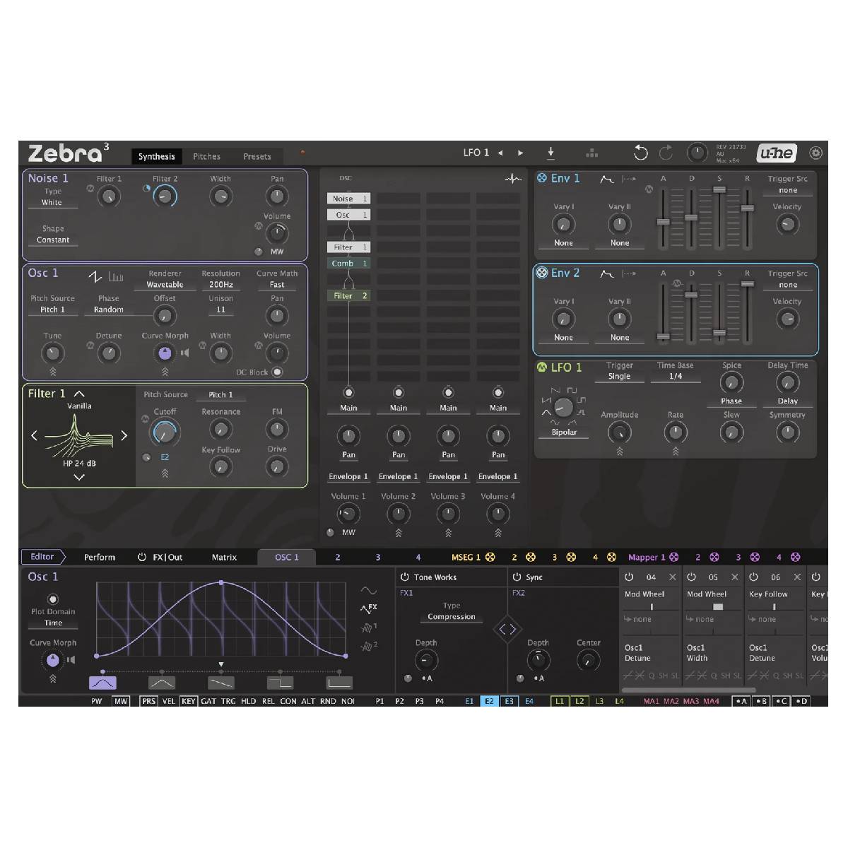 u-he Zebra 3 Modular Synth Plug-In (Digital Download)